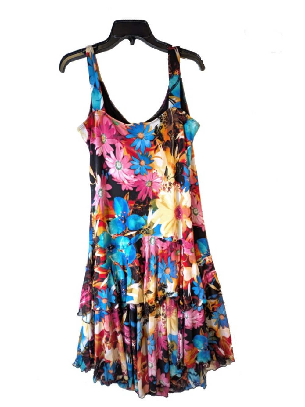Sleeveless Layered floral dress size Large